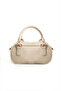 Women's Mink Wrinkled Textured Faux Leather Hand and Shoulder Bag - 2