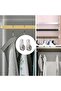 Oval Closet Rod End Flange Bracket, Wardrobe Hanger Pipe Fitting Oval Type, Wardrobe Tube Support Bracket with Screws (Pack Of 2) - 5