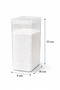 Set of 12 3 Lt Food Storage Containers – Multi-Purpose Flour and Legume Organizer Box with Airtight Lids - 3