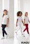 Girls' 3-Pack Plain & Cotton Leggings Set - Casual Long Leggings - 6