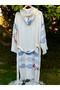 Violet Store Muslin Cotton Bathrobe Bath,Beach,Pool Summer,Winter Hooded Bathrobe Unisex-Water Absorbent-Fish Pattern - 5