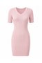 Organic Cotton Pink Ribbed Dress - 4