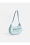 Leather look women's shoulder bag