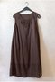 Brown Lace Collar Sleeveless Lined Skirt Embroidered Casual Cotton Woven Dress 102 55 - 2