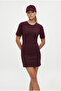 Women's New Mira 100% Cotton Plum Combed Cotton Dress - 3