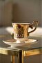 Nicoline 24K Gold Detailed Porcelain Coffee Cup Set for 6 People - 90 ml - 2