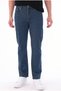 Men's Petrol Blue Light Non-Marking Cotton Flexible Denim Jean Jeans Regular Fit - 2