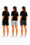 Women's Shorts Casual Basic Pocketed Elastic Waist Summer Comfortable Sports Shorts - 2