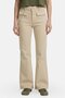 Women Wide Leg Fit Plain Stretchable Jeans, Beige