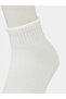 Kids White Ankle Length Socks - 3