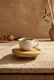 حامل أكواب صغير مصنوع من الخيزران الطبيعي