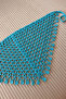 Turquoise Hand Knitted Bandana - 2