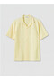 Yellow Regular Fit Resort Collar Textured Men's Shirt - 2