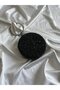 Stone-Embellished Cylinder Model Wedding Engagement Evening Dress Bag Stone-Embellished Black