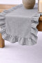 Firfirli Gray Runner, Decorative Small Size 40X110 cm - 4