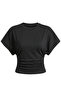 Women's Bat Sleeve Blouse Cotton 2-Piece Blouse - 4