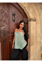 Mint Lace Detailed Crepe Blouse - 2
