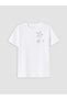 Crew Neck Star Printed Girls' T-Shirt (S6)