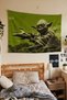Star Wars Master Yoda and X-Wing Wall Covering – Modern Decorative Quality Fabric Tapestry Wall Tapestry - 2