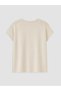Lcw Everyday Gray Crew Neck Floral Embroidered Women's T-Shirt - 6