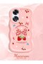 Oppo A60 Compatible Case Camera Protector Pink Silicone Couple Phone Case Strawberry Pattern - 2