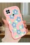 Poco C31 Compatible Case Camera Protector Pink Silicone Couple Phone Case Floral Pattern