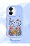 Vivo Y36 4g Compatible Case Camera Protector Blue Silicone Couple Phone Case Floral Pattern - 2