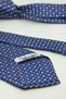 Navy Blue - Pink Small Pattern Italian Silk Tie Ik2511 - 5