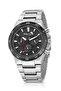 Classic Men's Wristwatch Silver Black Color Pl-7091E3X - 3