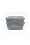 Plastic Picnic Basket with Lid & Handles - 30 × 45 × 35 cm - Grey
