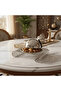 Silver Metal Candy Plate with Dome Lid & Decorative Base — 23×16 cm - 3