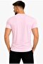 Men's Light Pink Cotton Lycra Single Jersey Short Sleeve-T-Shirt-D231 - 3