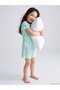 Özmarka New Season Blue Girls' Shorts Pajama Set - 2