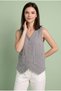 Women's 100% Cotton Muslin Buttoned V-Neck Tassel Vest with Inverted Stitching - 2