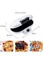 1000W Mini Double Heart Waffle Maker: Non-Stick Iron for Waffles, Paninis & Hash Browns - 2