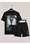 Lisa from Blackpink K-Pop Printed Cotton Short Sleeve Children's Tshirt-Shorts Two-Piece Set