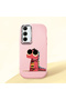 Pink Silicone Case with Shock-Absorbing Camera Protection Compatible with Samsung Galaxy A35