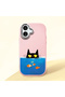Pink Silicone Case with Shock-Absorbing Camera Protections Compatible with iPhone 17