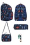 School Bag Men's School Bag Set of 3 School Bag Men's Patterned Luxury School Bag Thermal