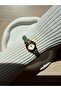Tiny Leather Cord Women's Wristwatch Green