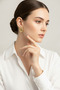 Modern Stylish Yellow Color Interlocking Ring Design Women's Bijouterie Earrings - 3