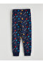 Lcw Eco Navy Blue Patterned Boys' Pajama Set - 7