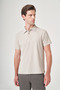 Stone Polo Collar Short Sleeve Relaxed Fit Flexible Non-Curling Collar Technology T-Shirt 1011260177