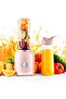 Smoothie Blender with 6 Sharp Blades – Personal Mini Blender with 3 Adjustable Speeds & 2 BPA-Free Travel Cups, Pink