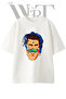 Xxxtentacion Art Design Printed Unisex White Oversize T-Shirt
