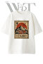 Cairo Pyramid Design Printed Unisex White Oversize T-Shirt