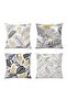 Palm Leaves Patterned 4-Piece Throw Pillow Cover Set - 3