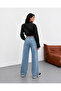Ice Cream High Waist Full Fit Wide Leg Denim Pants/Jeans - 4