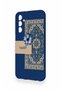 Samsung M34 Compatible Blue Ethnic Carpet Patterned Silicone Case - 4