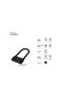 Biometric Fingerprint Padlock | Smart Door Lock | 10 Users Fingerprint Access & Mechanical Key | Fingerprint Biometric Pad Lock for Main Door | Waterproof Digital Lock for Door | Black - 2